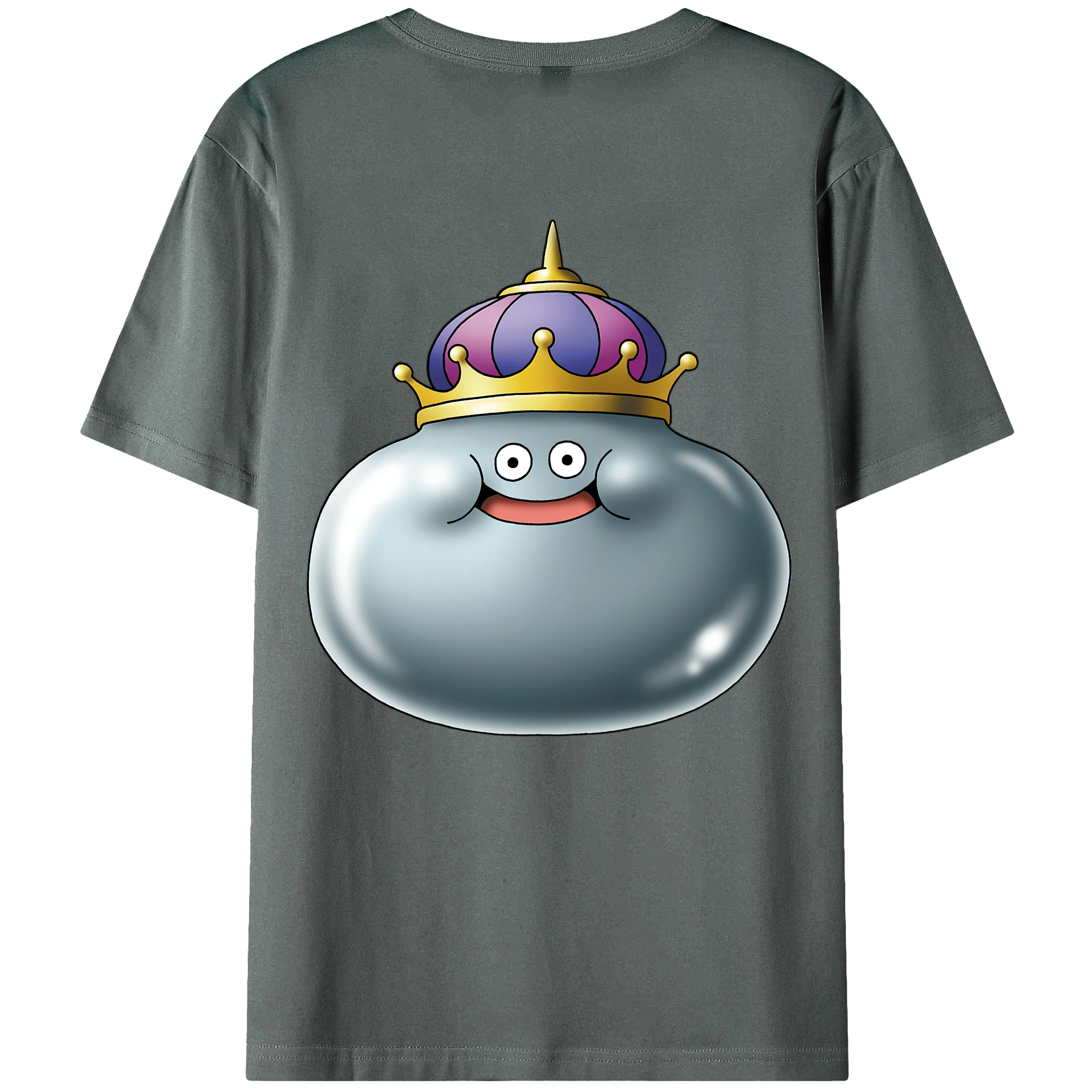 （画像用） ドラゴンクエスト Doragon Kuesuto Dragon Quest 綿100％ メンズ半袖Tシャツ（バックプリント） 通気性